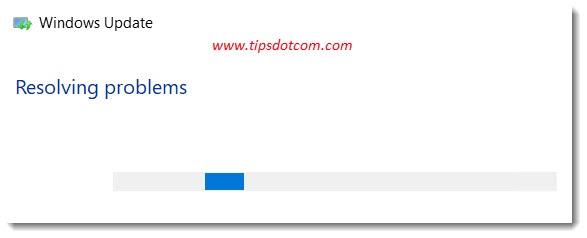 Resolving Windows update problems ... Resolving Windows update problems ...