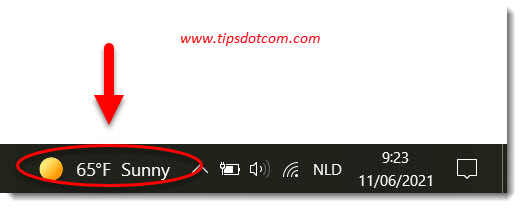 The weather on your taskbar in Windows 10 The weather on your taskbar in Windows 10