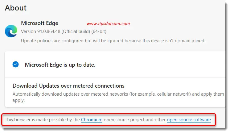 current version of edge current version of edge