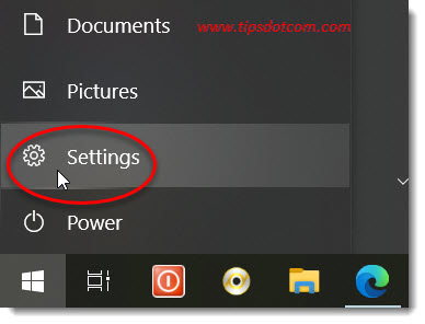 Go to Windows 10 settings Go to Windows 10 settings