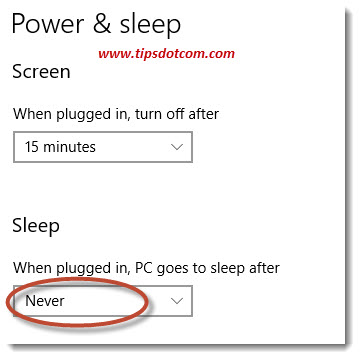 Disable Sleep Mode in Windows 10 Disable Sleep Mode in Windows 10