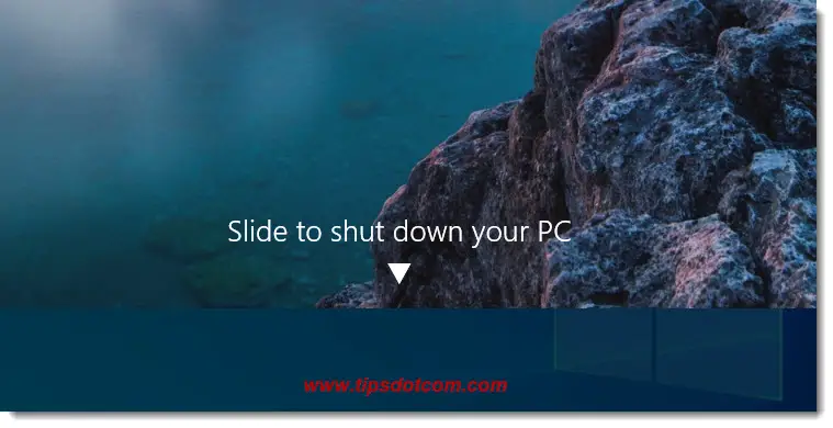 Windows 10 slide to shut down Windows 10 slide to shut down
