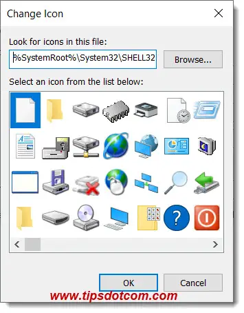 Select an icon for your shortcut Select an icon for your shortcut