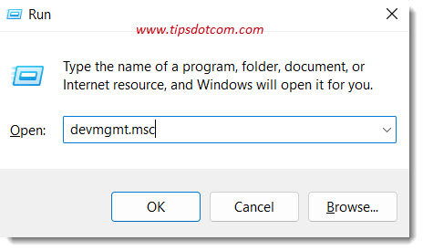 Type “devmgmt.msc” to open Windows 11 device manager Type “devmgmt.msc” to open Windows 11 device manager