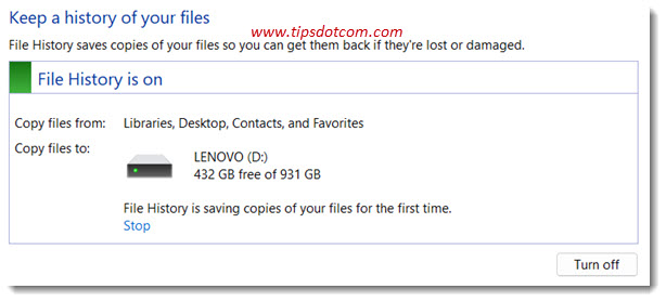 Windows 11 file history enabled Windows 11 file history enabled