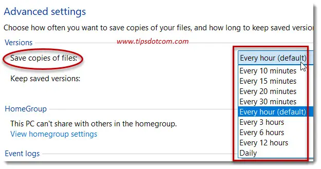 Windows 11 file history backup interval time Windows 11 file history backup interval time