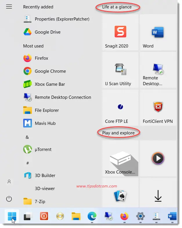 brings classic start menu back to brings classic start menu back to