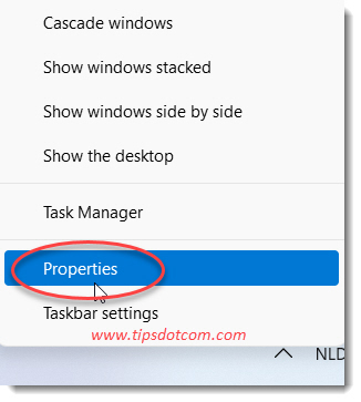 Click properties on the taskbar to return to Explorer Patcher Click properties on the taskbar to return to Explorer Patcher