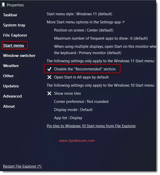 Windows 11 start menu disable recommended section Windows 11 start menu disable recommended section