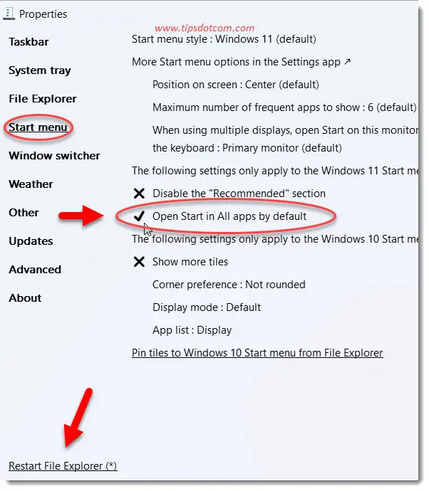 Windows 11 start menu always show all apps Windows 11 start menu always show all apps
