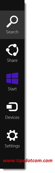 Windows 8 Charms Bar