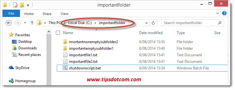 Windows 8 Shutdown Script - Step 02 Windows 8 Shutdown Script - Step 02