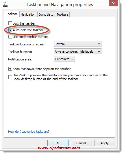 Windows 8 Taskbar Step 14