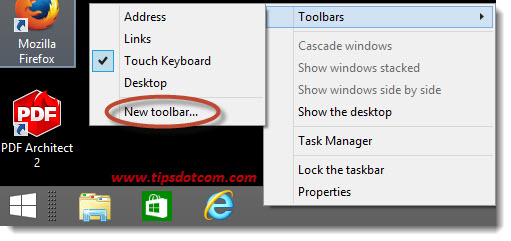 Windows 8 Taskbar Step 05