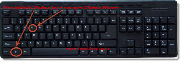 Press the Windows logo key + r to launch File Explorer