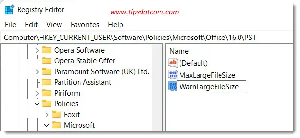 Create MaxLargeFileSize and WarnLargeFileSize Create MaxLargeFileSize and WarnLargeFileSize
